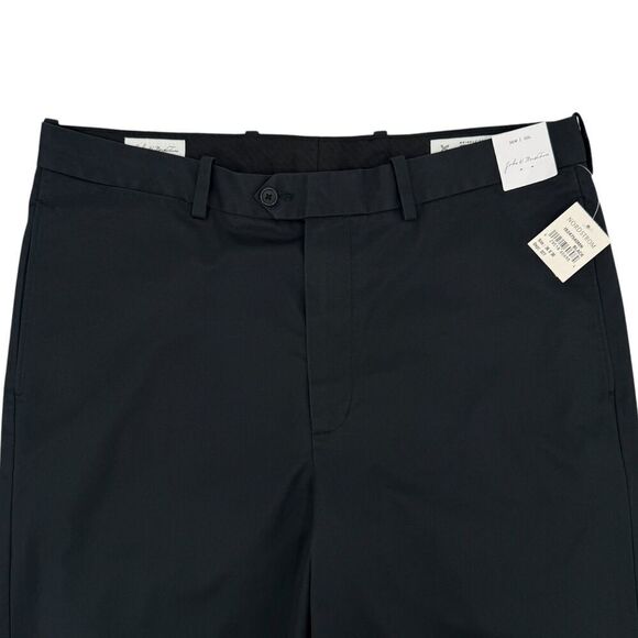 NWT John W. Nordstrom Men's Supima Cotton Chino Pants Black 36x30 - Picture 3 of 10